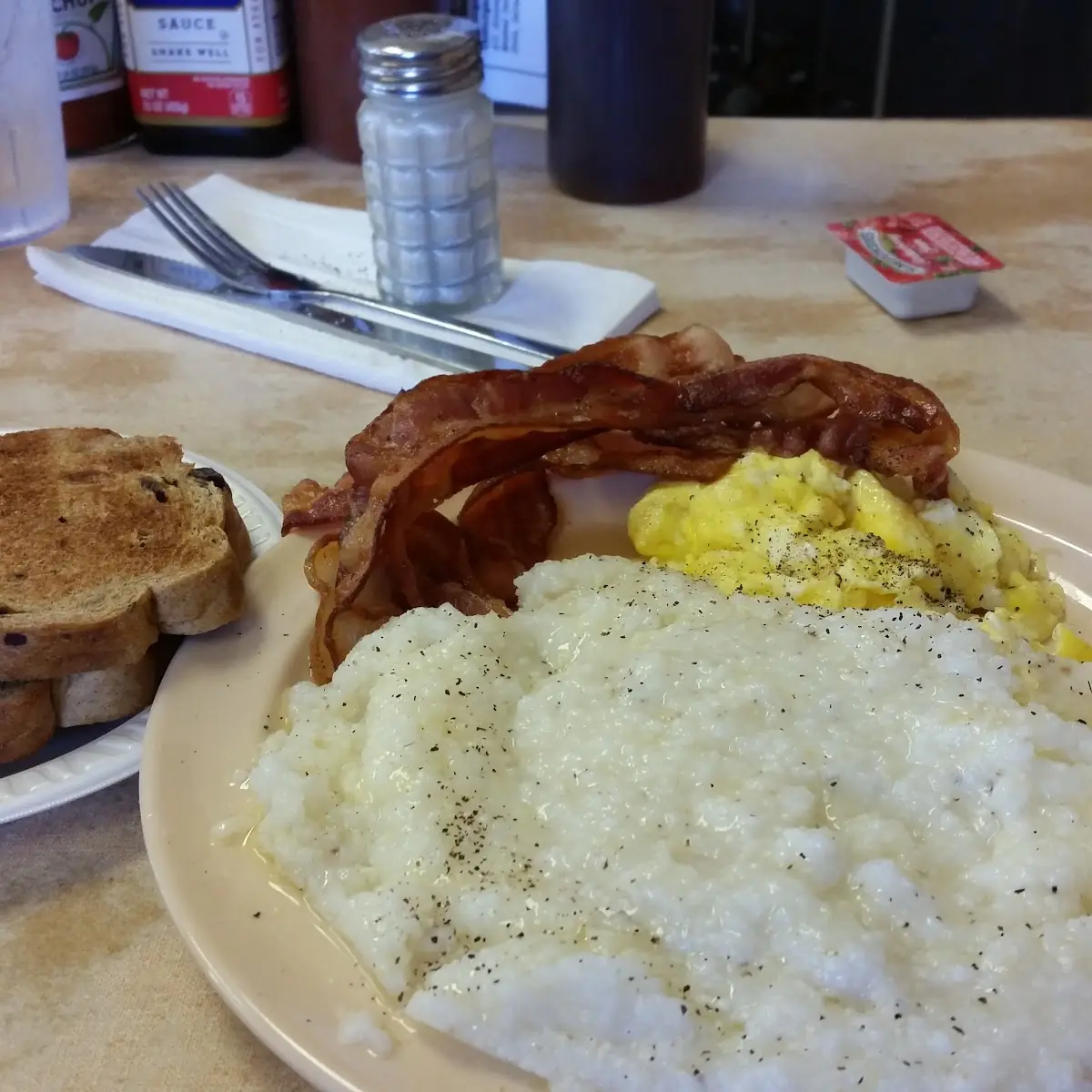 Bacon Eggs and Grits