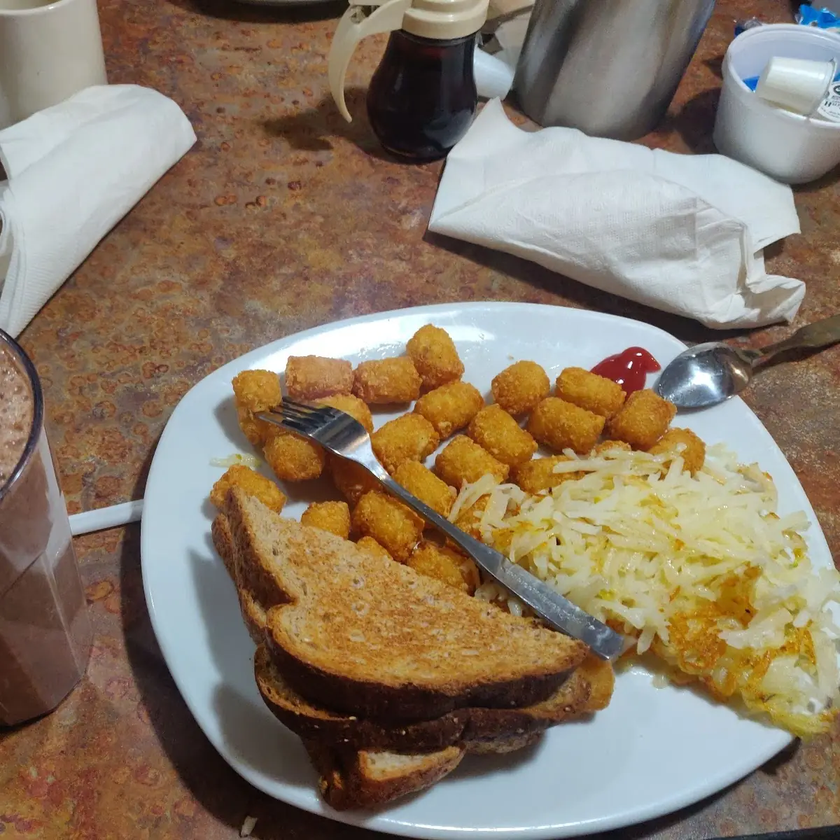 Hash Brown and Avocado Toast