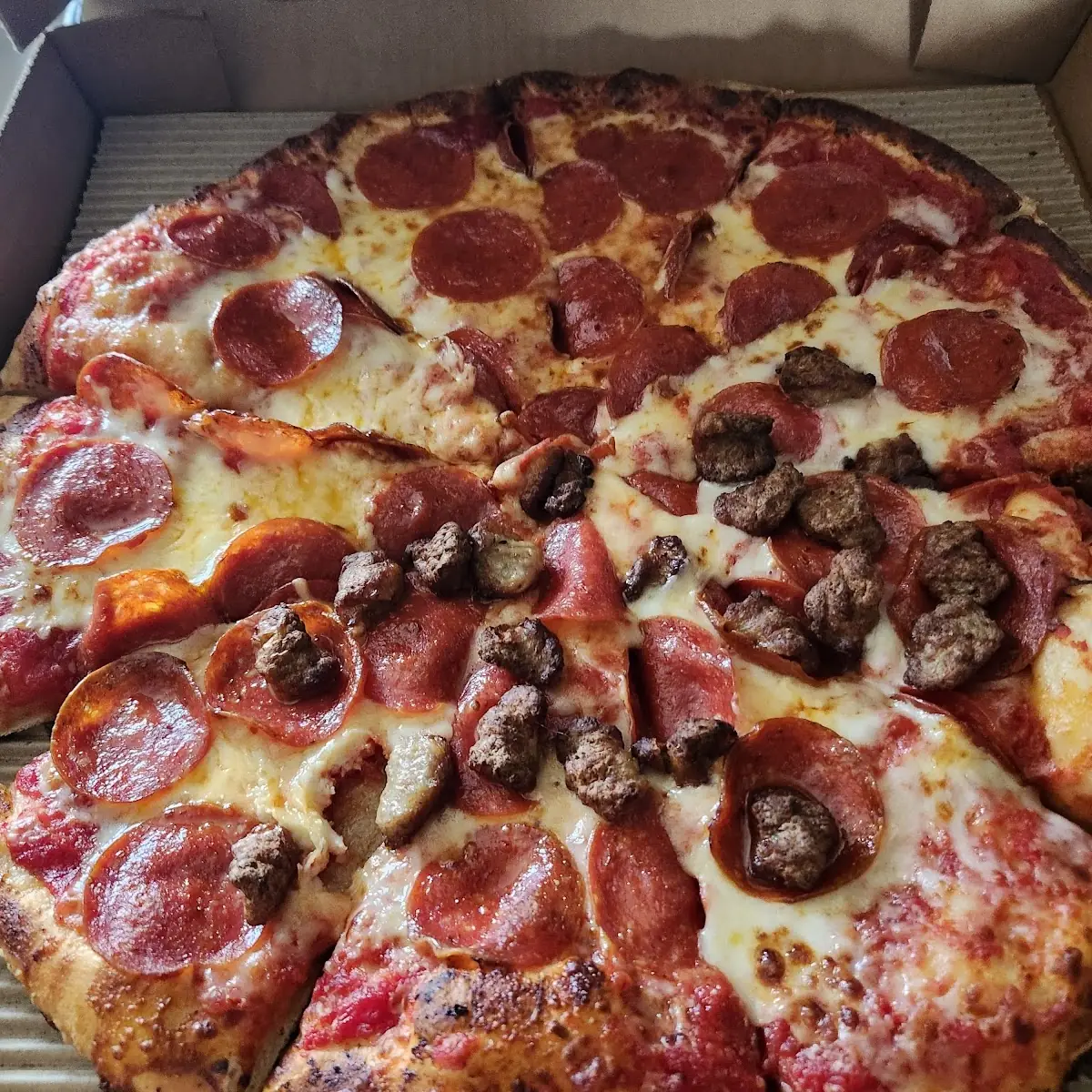 Deep Dish Pepperoni Pizza