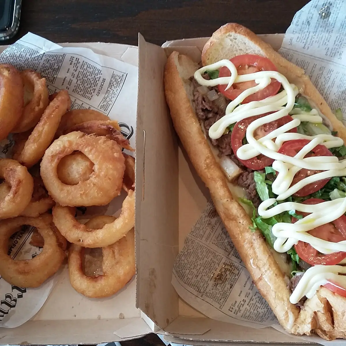 American Philly Cheese Steak Sub