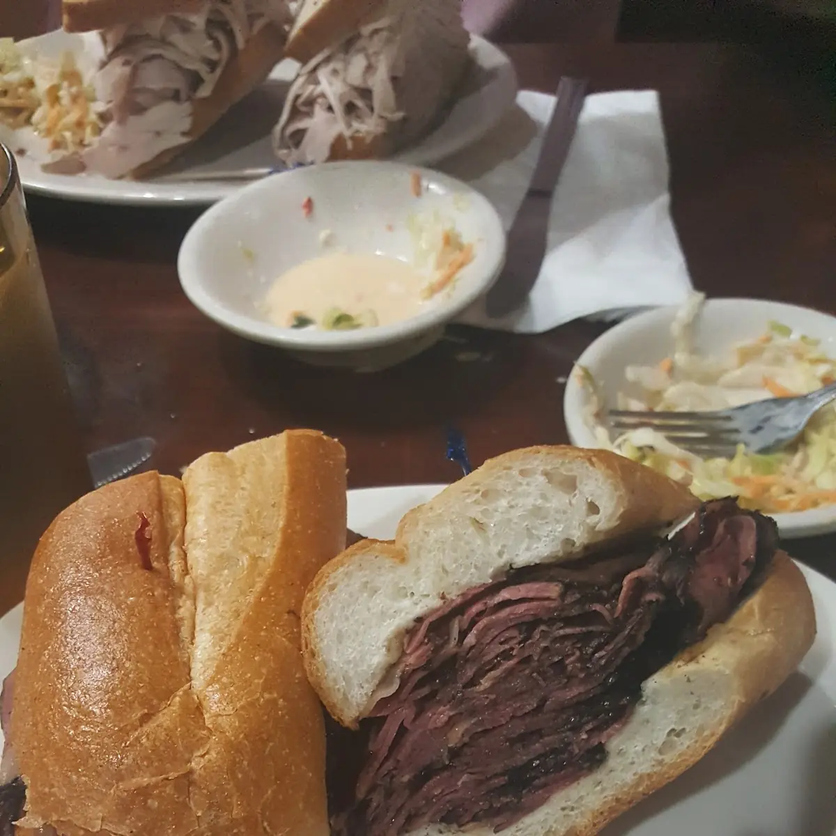 Sliced Steak on Garlic Bread Dinner