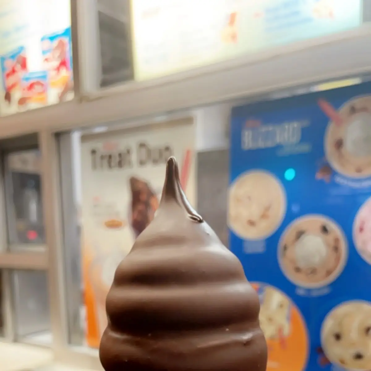 Soft Serve with Chocolate Dipping Sauce