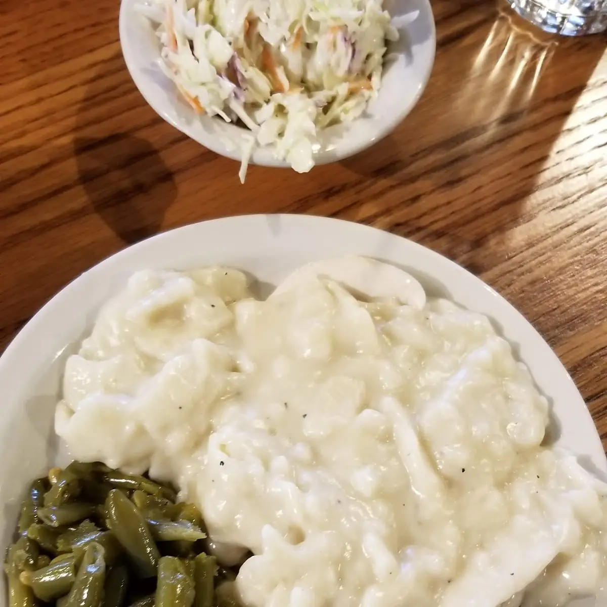 Chicken and Dumplings and Green Beans