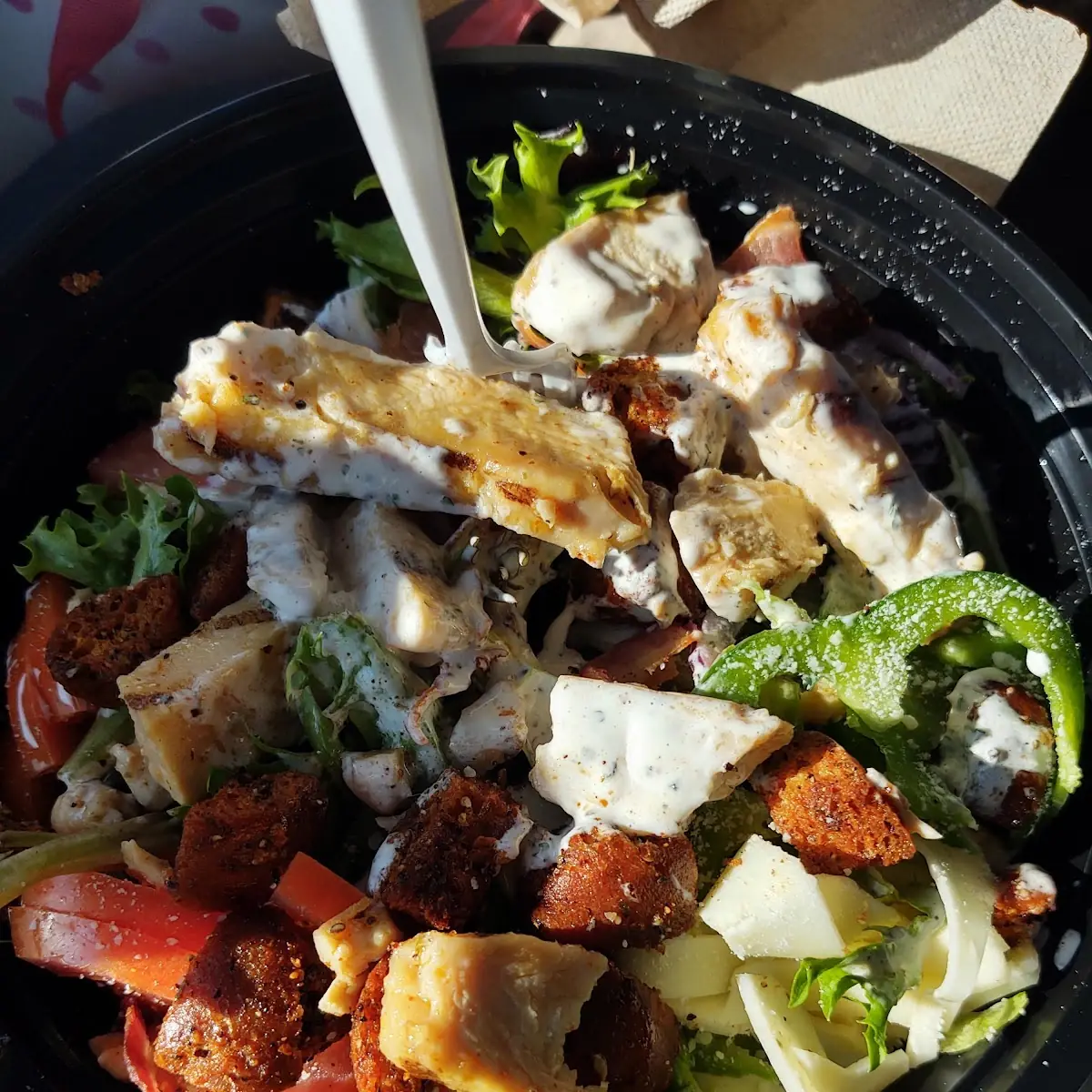 Grilled Chicken Bacon Salad