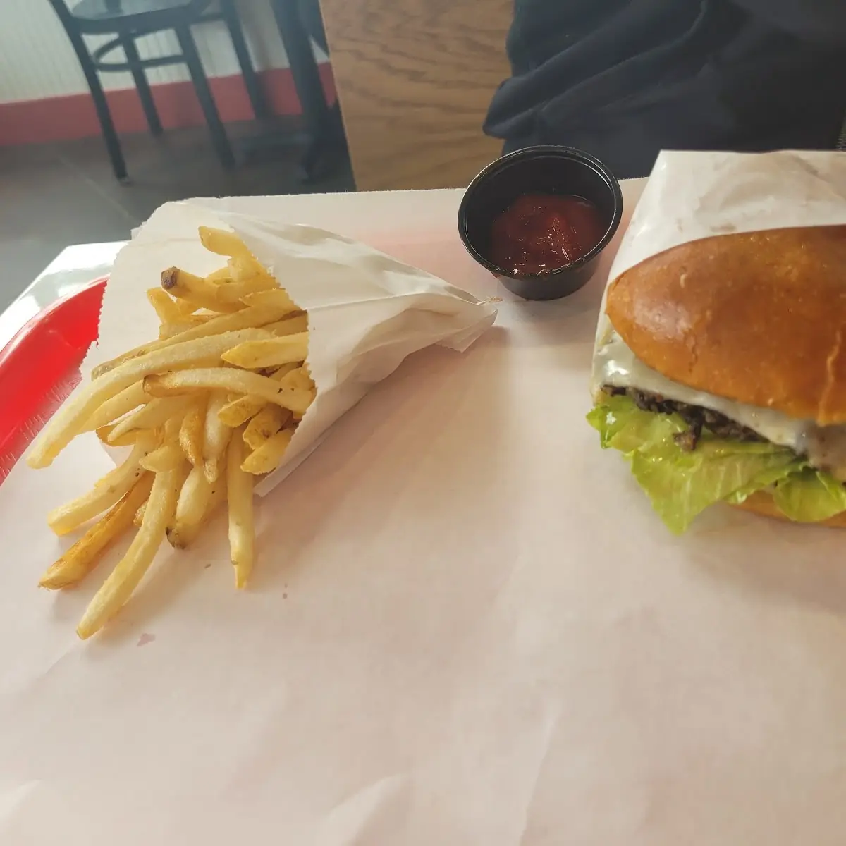 Mushroom Swiss Burger