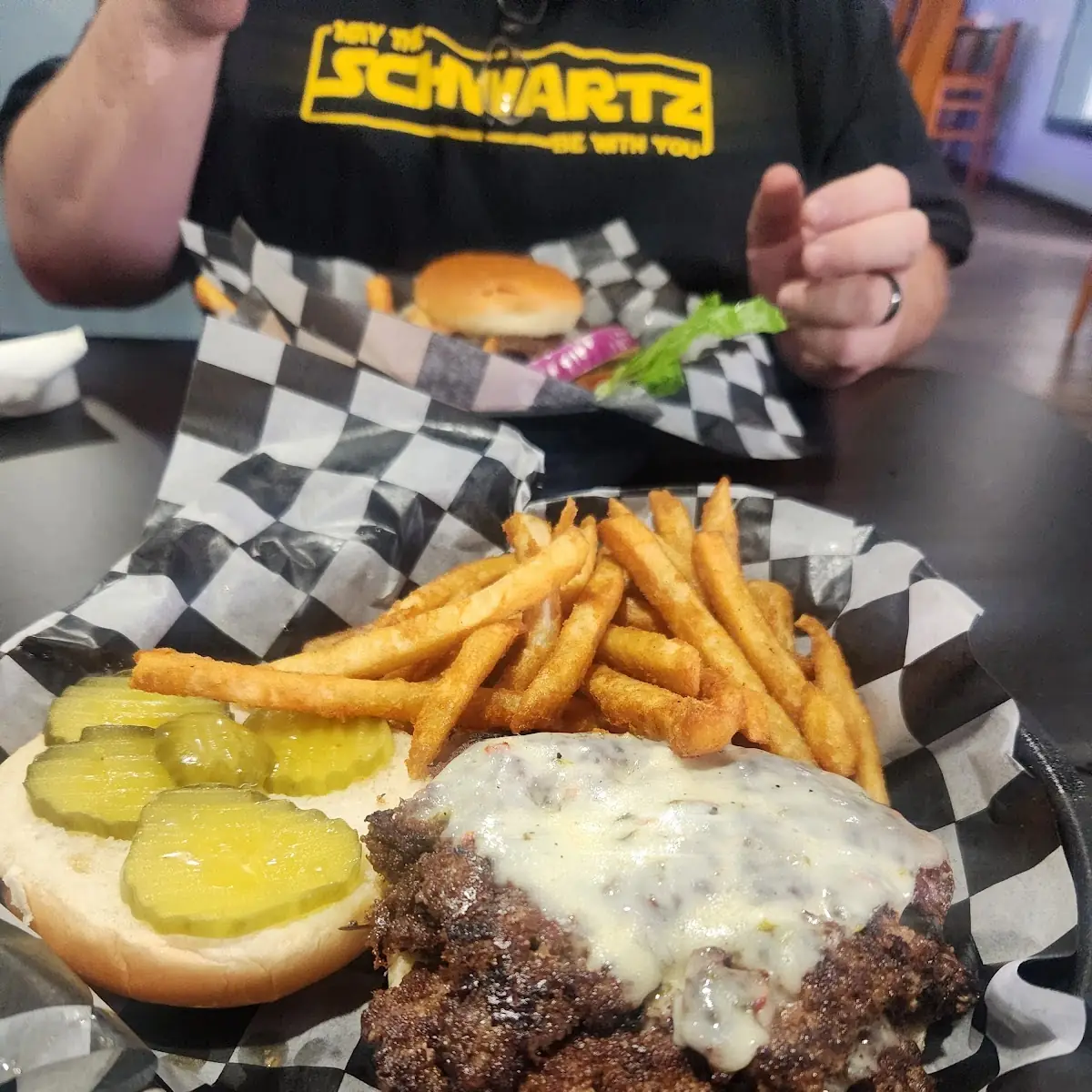 Double Burger with Pepper Jack