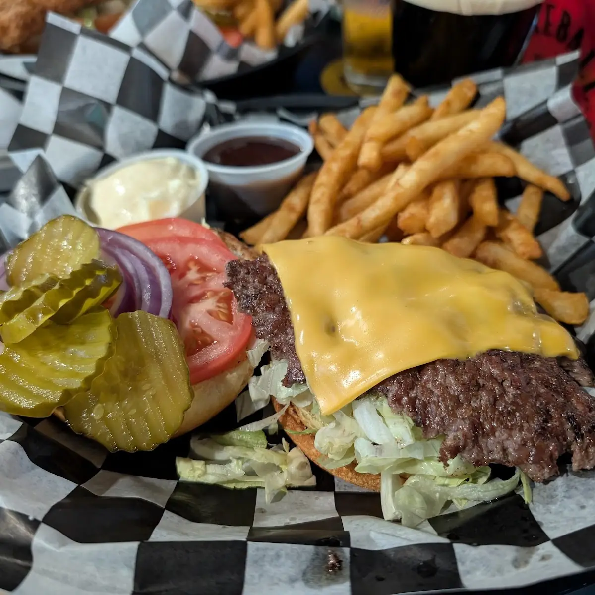 Smash Burger and Fries
