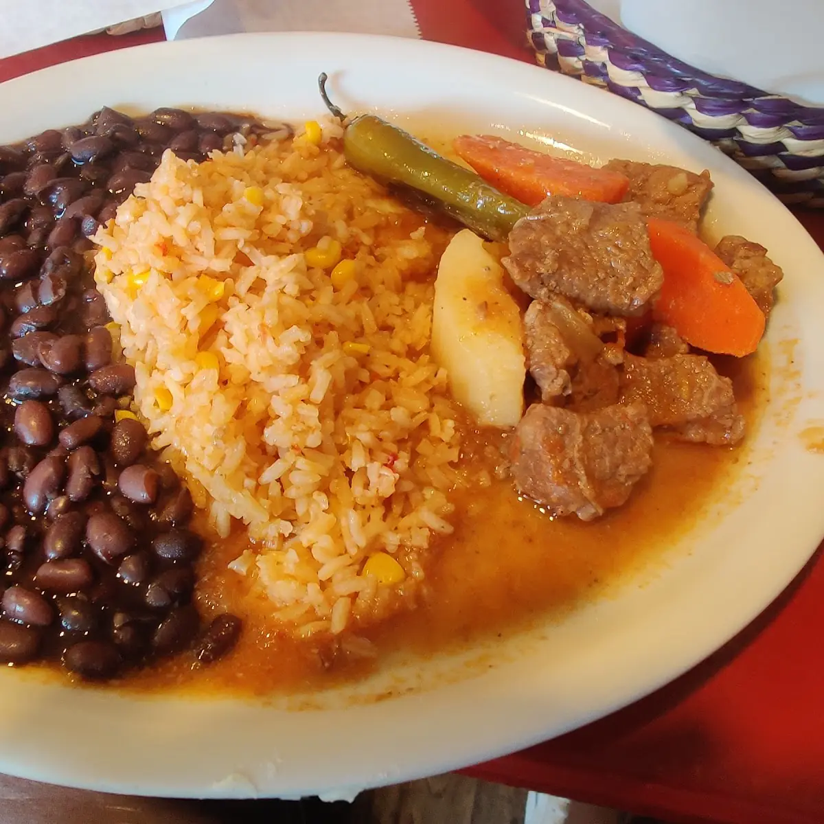 Carne Guisada Plate