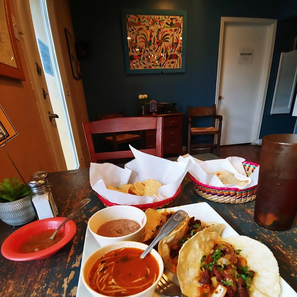 Tortilla Soup and Taco Combo