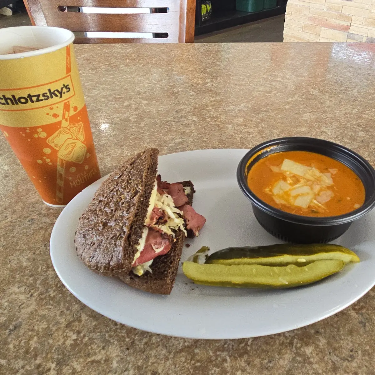 Reuben Sandwich & Tomato Soup
