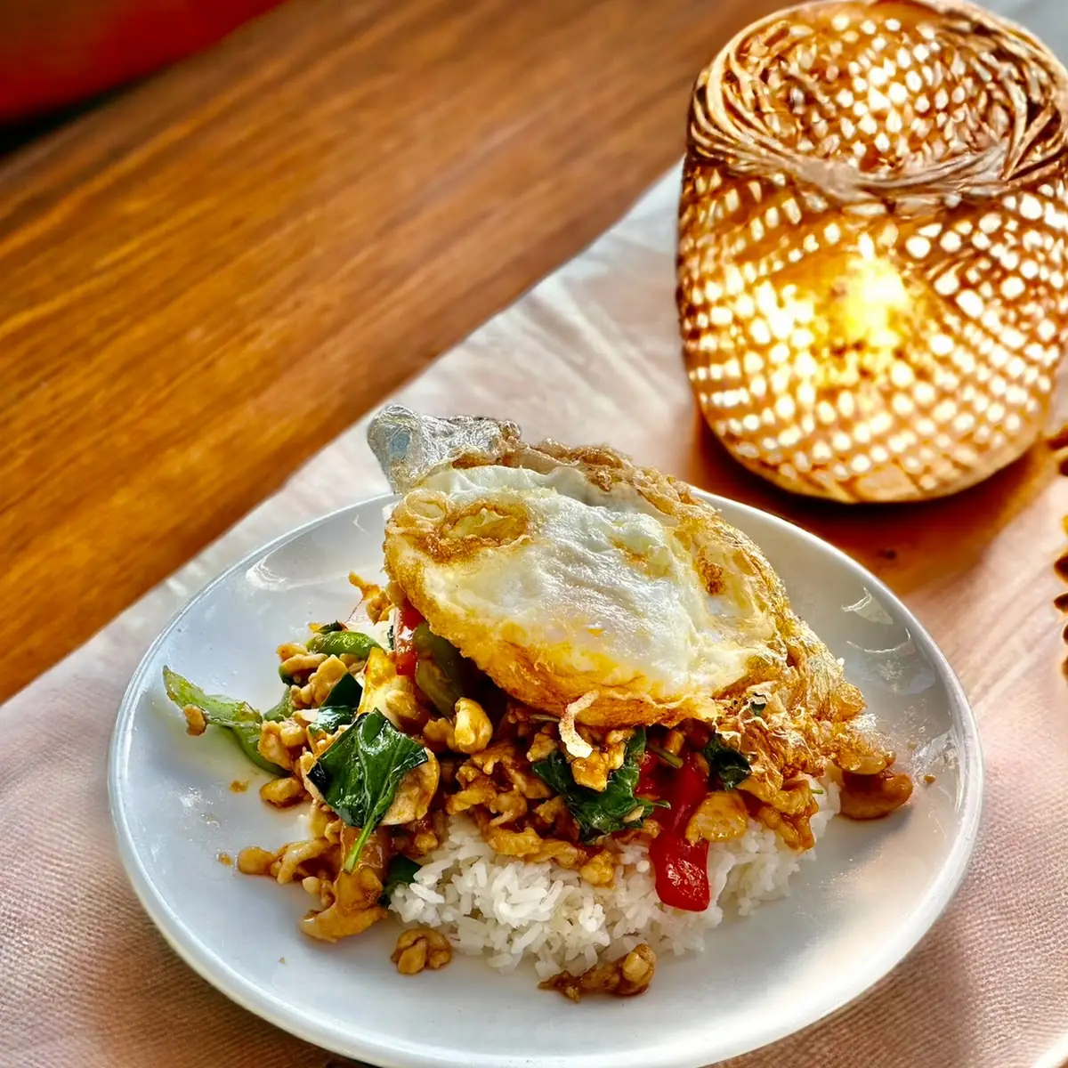 Pad Ka-Pow Kai Dow
