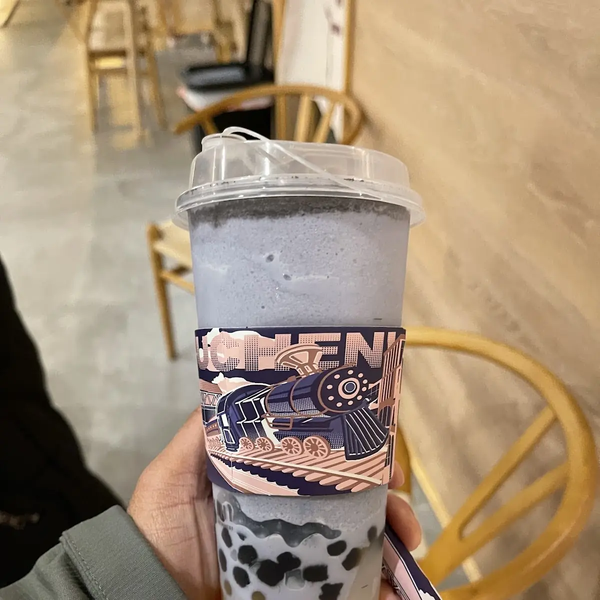 Tarp Potted Smoothie with Tapioca Lychee Jelly and Popping Mango Pearls