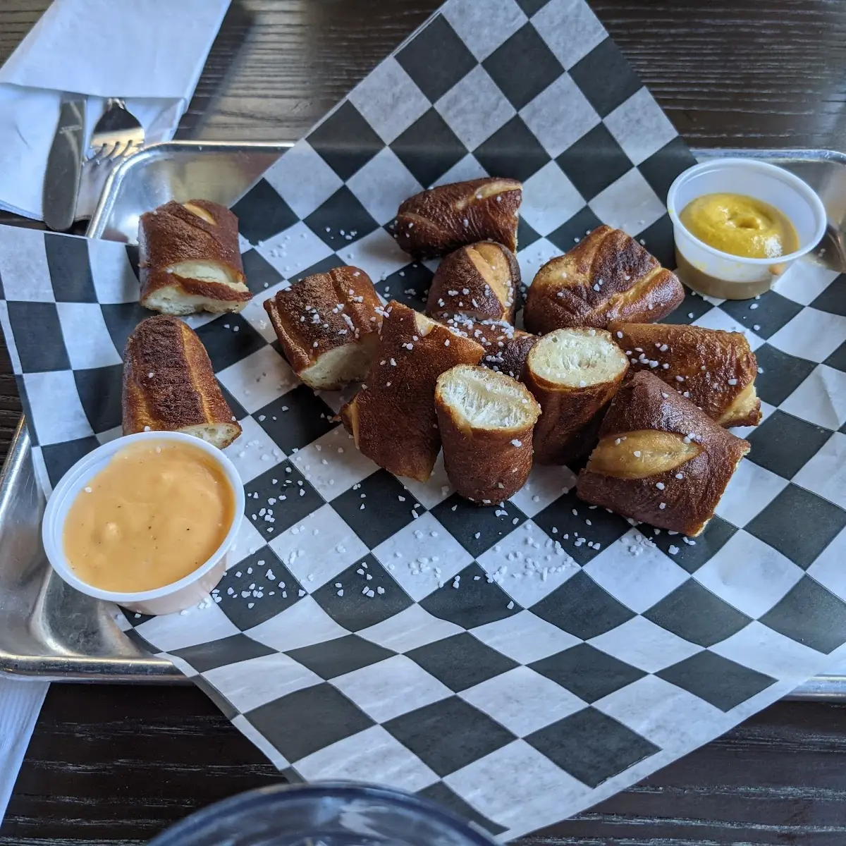 Pretzel Bites with Beer Cheese