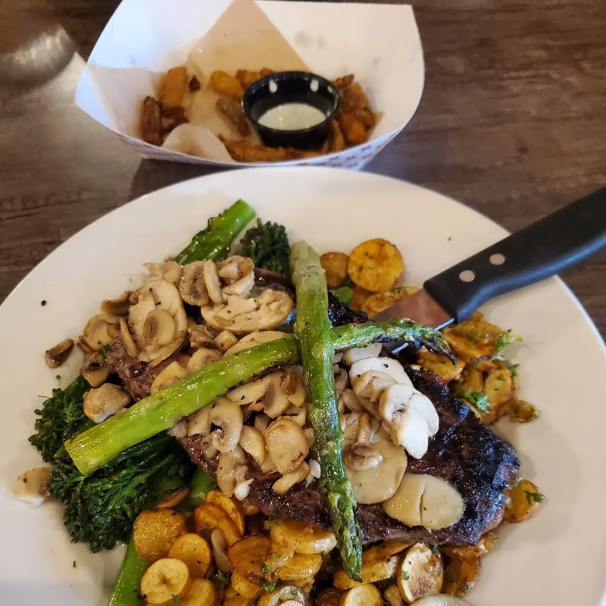 Ribeye Steak with Mushrooms