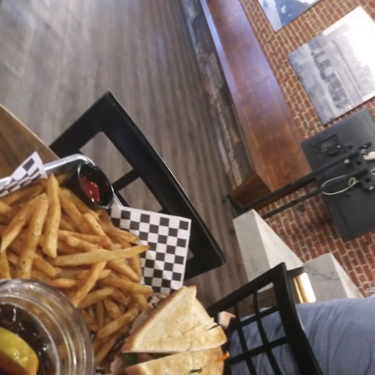Turkey Club with Fries