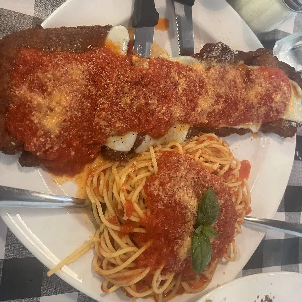 Veal Parm and Spaghetti