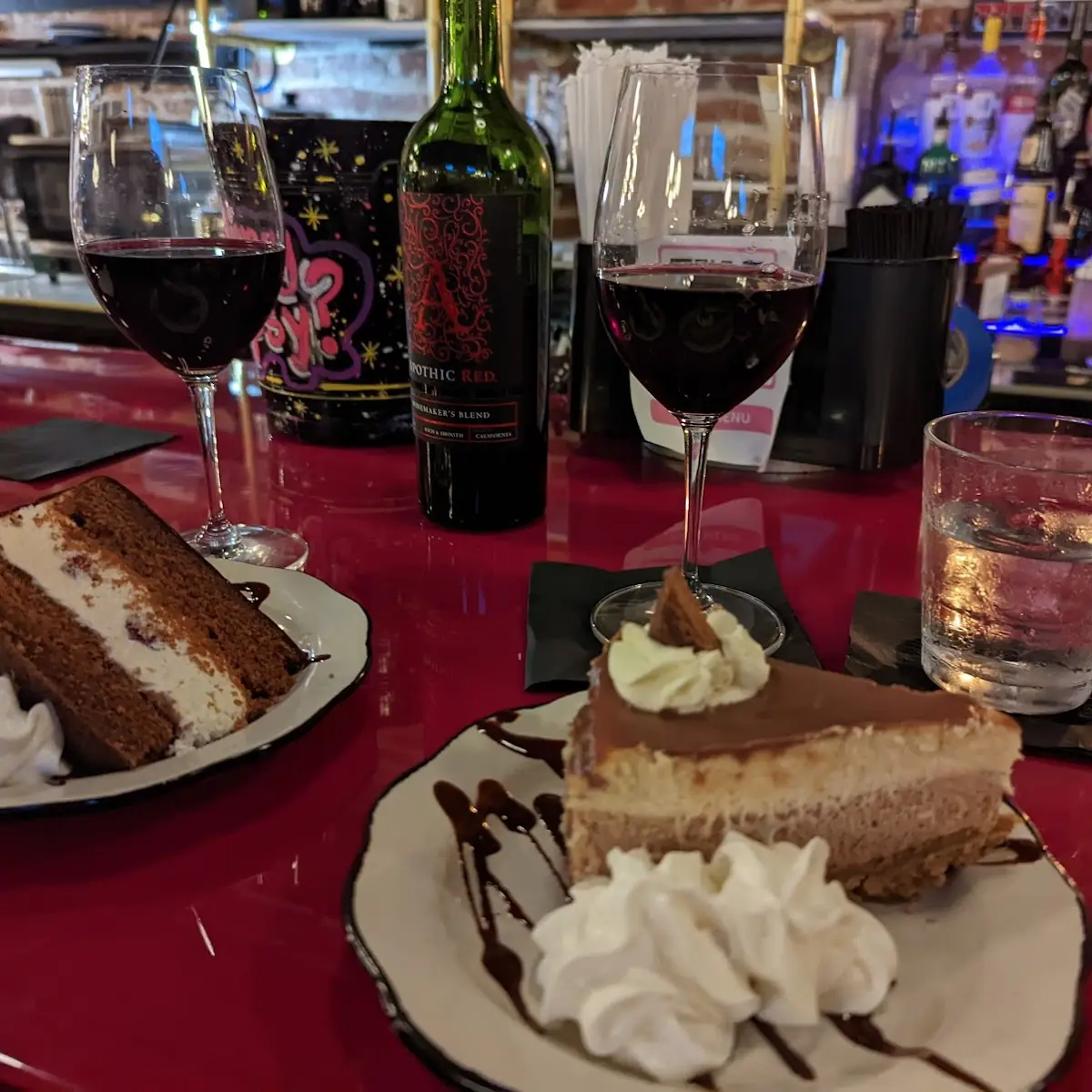 Chocolate Shop Chocolate Dessert Red Wine