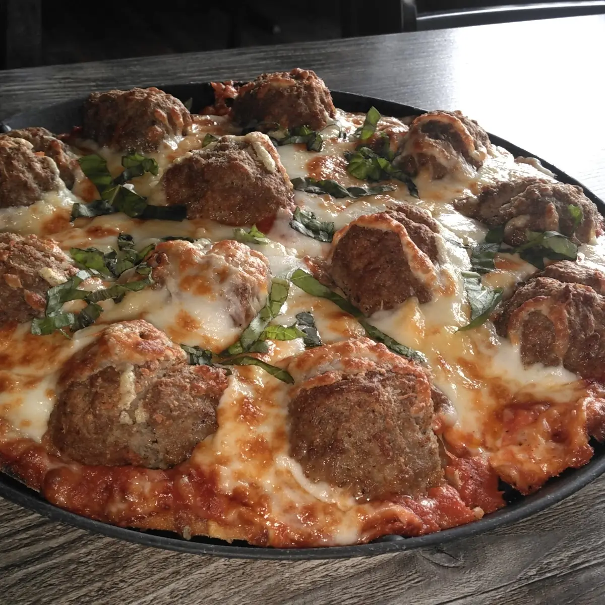 Meatball Pizza