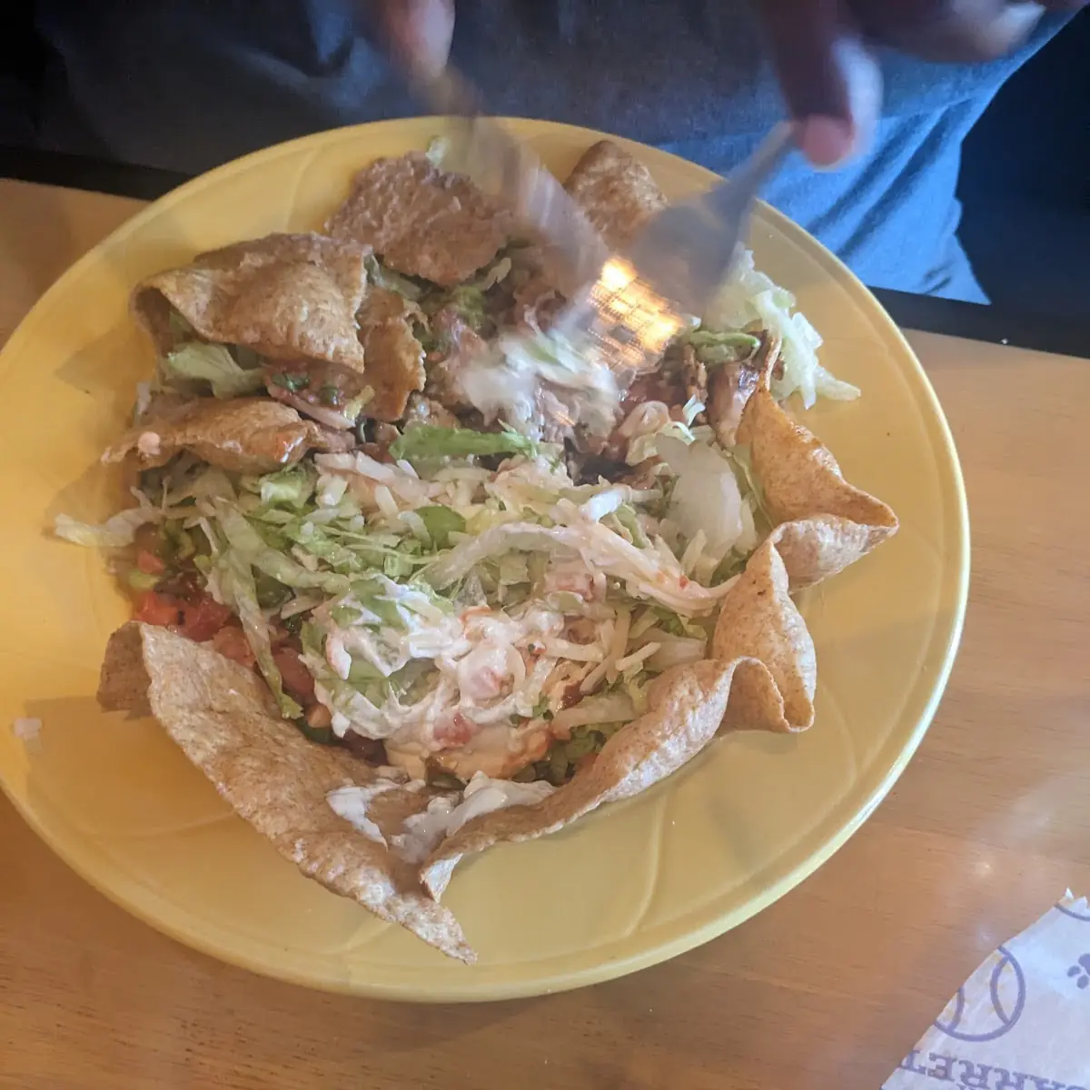 Chicken Taco Salad Lunch