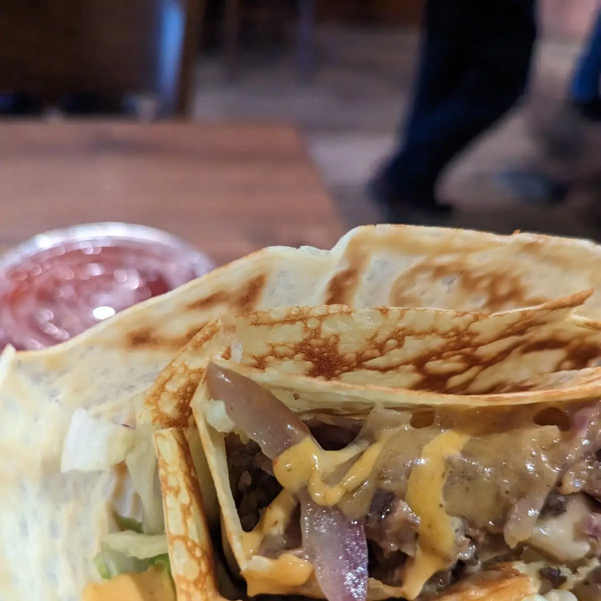 Philly Cheesesteak Crepe