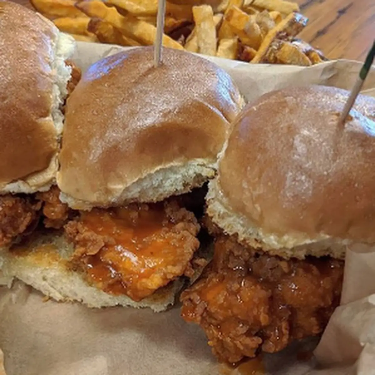 Thick Fried Pork Chop Sandwich