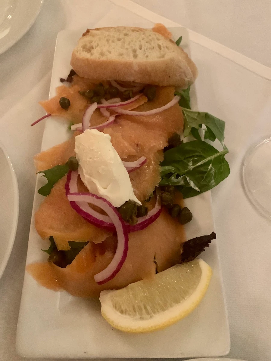 Wolf-Head Cold Smoked Atlantic Salmon Plate, Bardi's Steak House