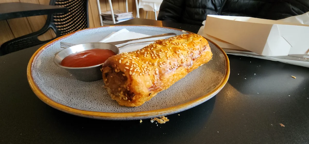 Pork and Apple Sausage Roll, Bromley's Bread Cheltenham