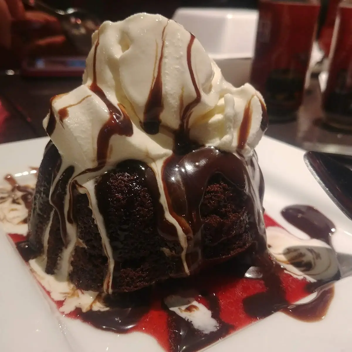 Lava Cake with Ice Cream