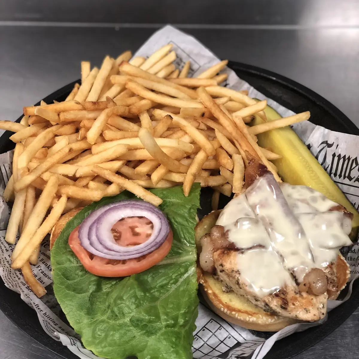 Grilled Chicken Sandwich Basket