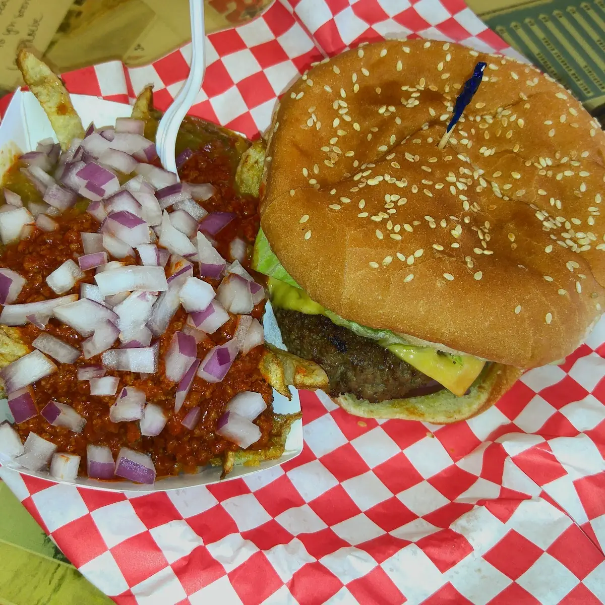 Green Chile Cheeseburger Combo