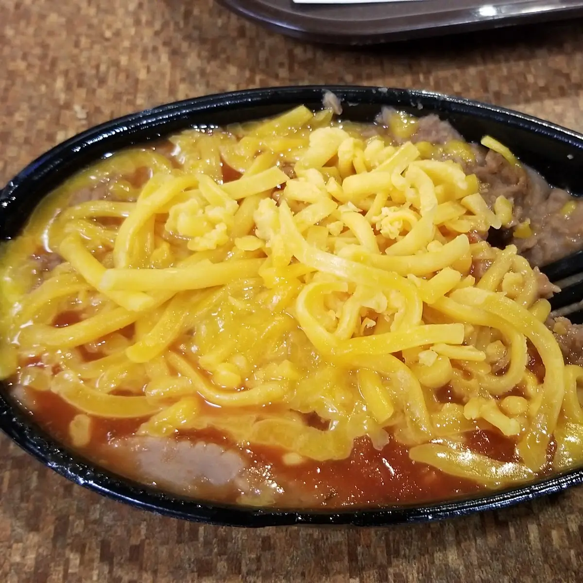 Refried Beans and Cheese