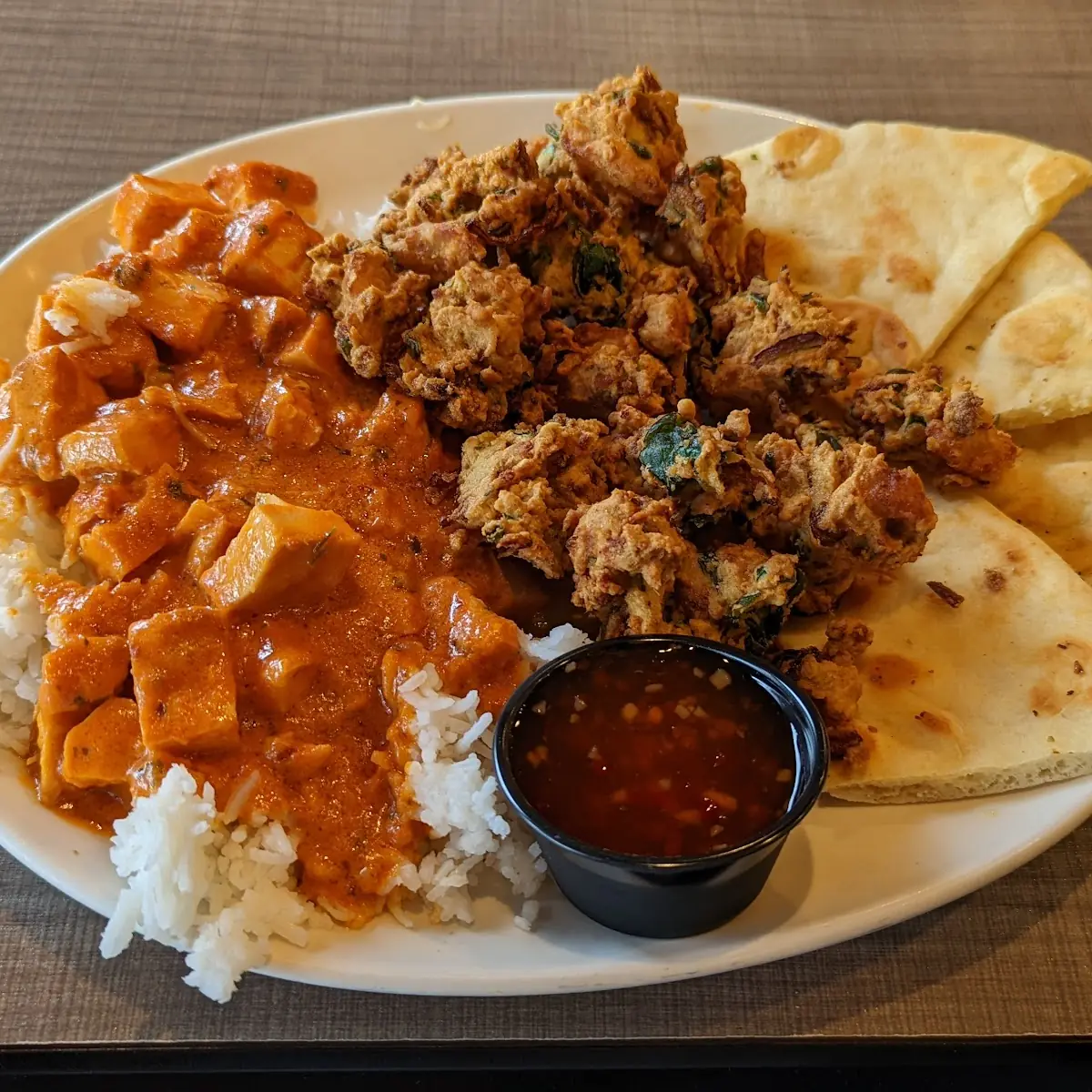 Butter Chicken Platter, Ricky's Country Restaurant - Abbotsford
