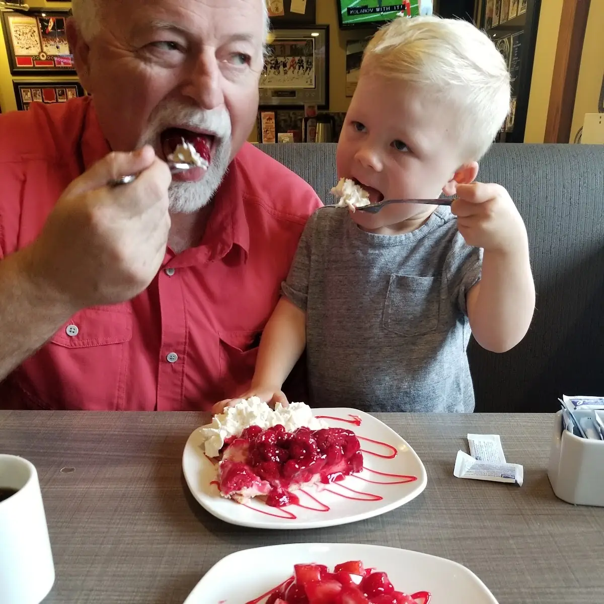 Fresh Strawberry Pie, Ricky's Country Restaurant - Abbotsford