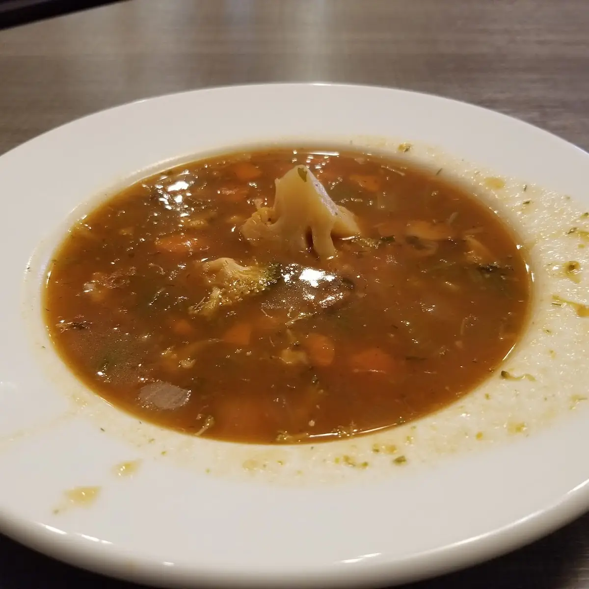 Homemade Vegetable Barley Soup, Ricky's Country Restaurant - Abbotsford