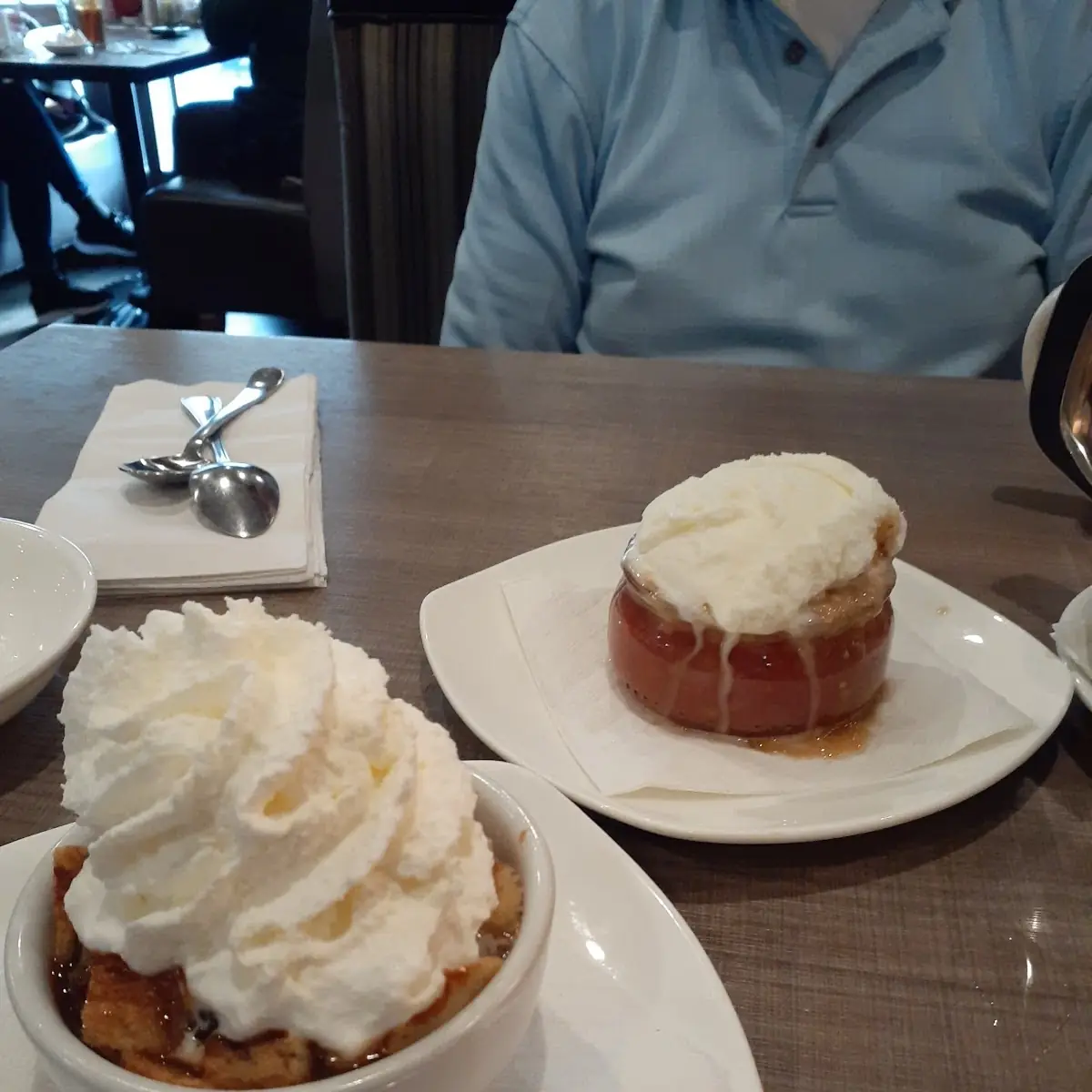 Mini Strawberry Rhubarb Crumble and Mini Bread Pudding, Ricky's Country Restaurant - Abbotsford