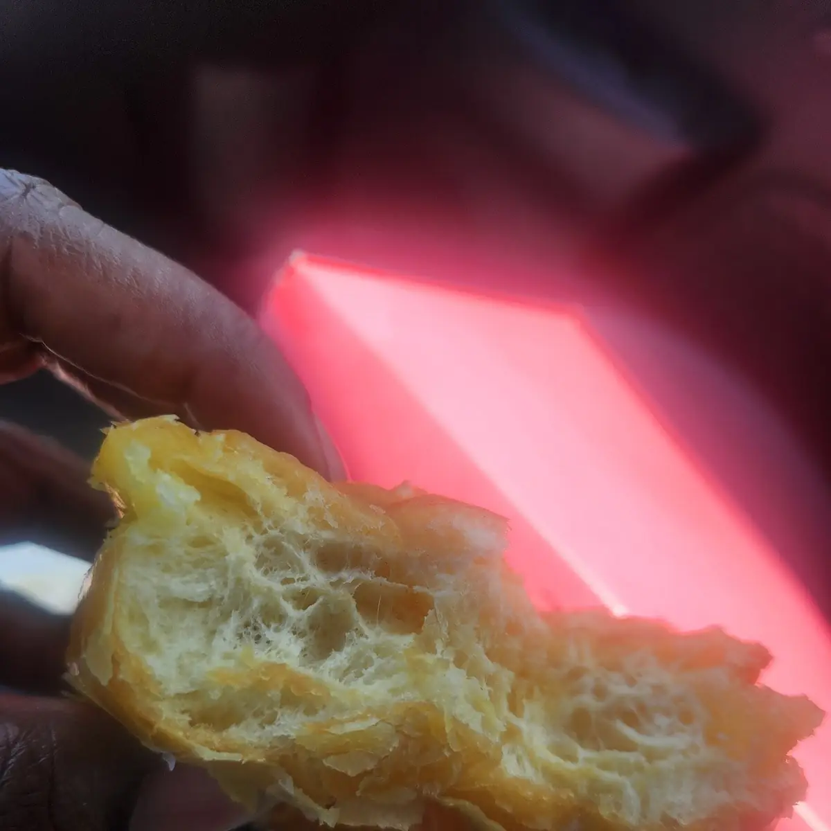 Fresh Glaze Donut Melting in Mouth