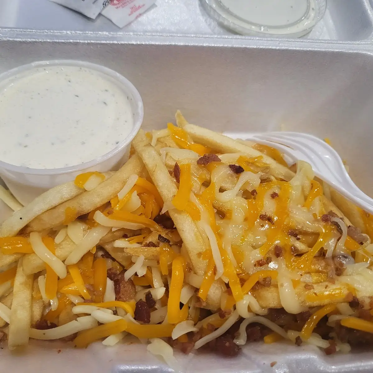Loaded Cheese Fries with Bacon
