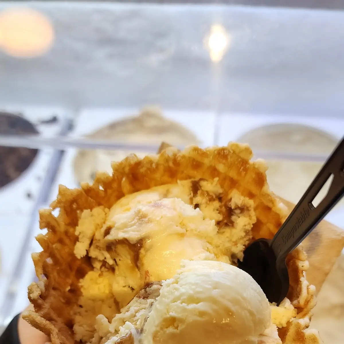 Pineapple Upside Down Cake Waffle