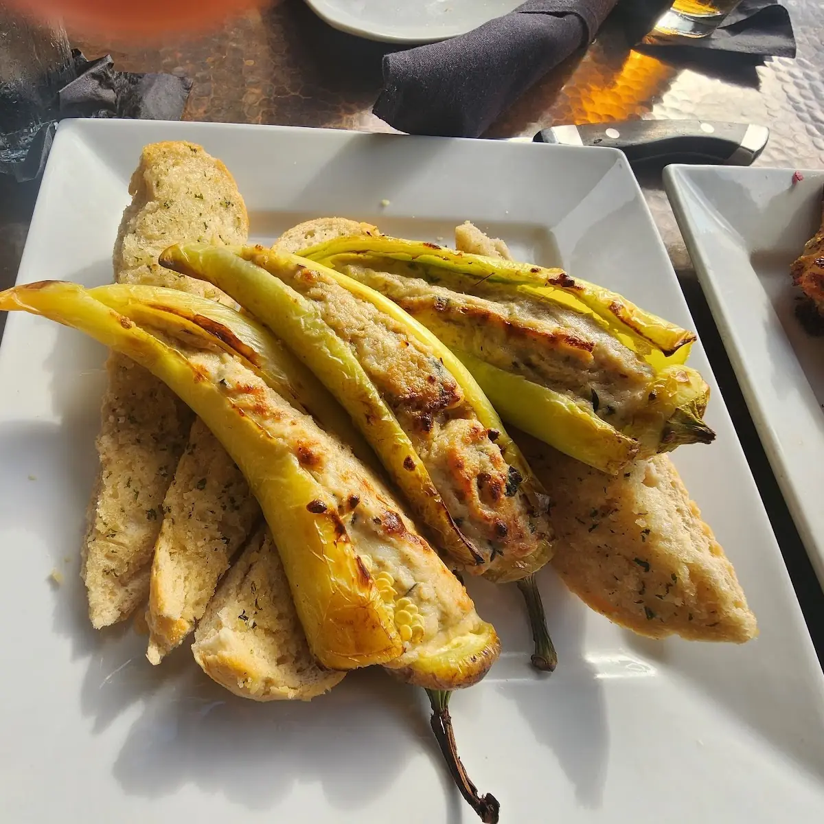 Stuffed Hot Banana Peppers