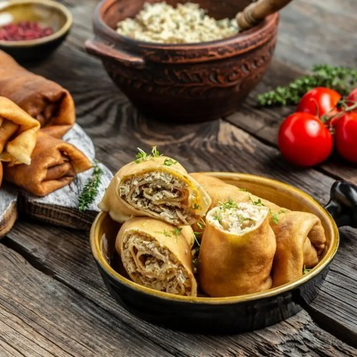 Traditional Georgian Shawarma
