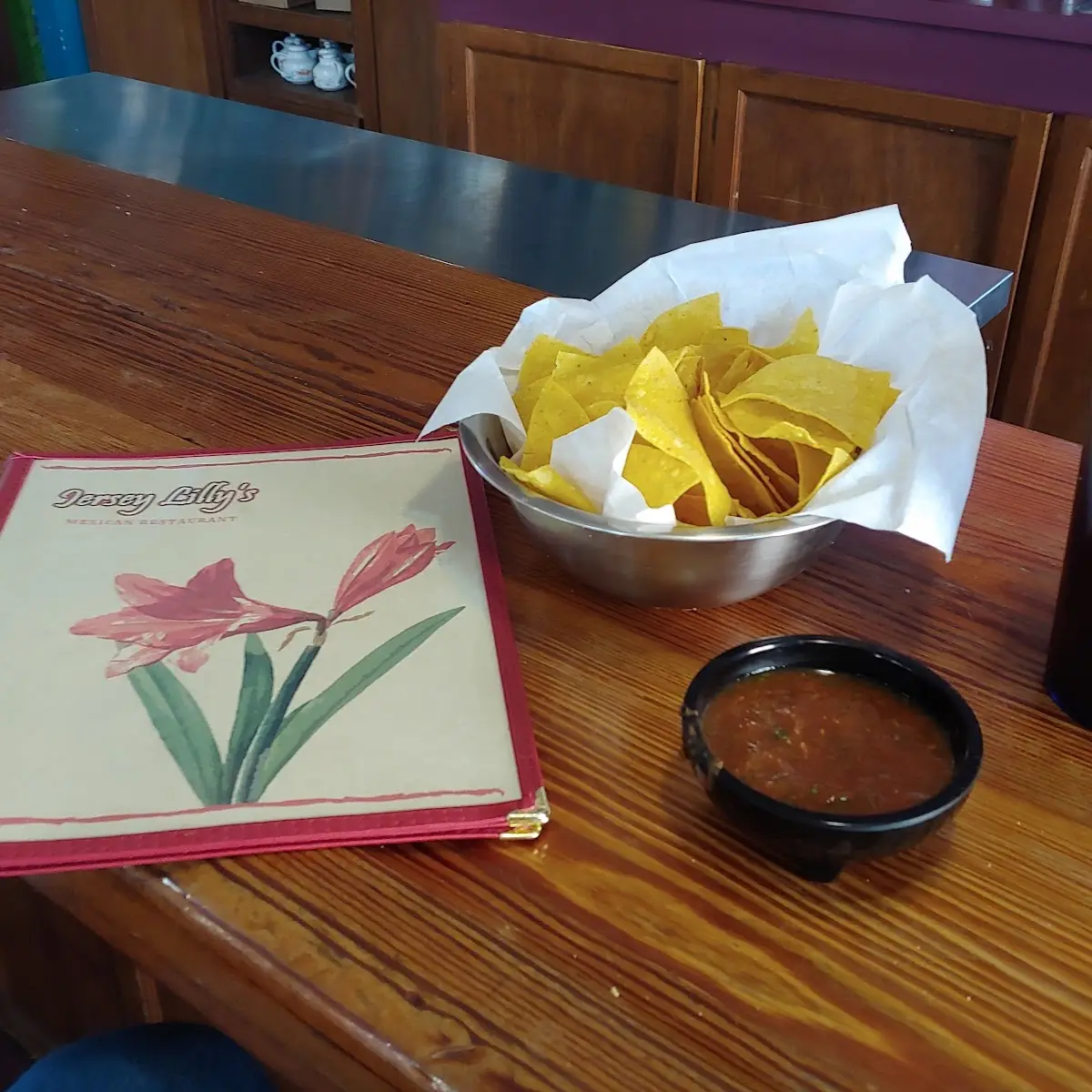 Warm Chips and Great Hot Sauce