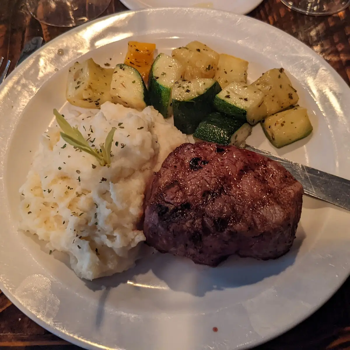 Filet Mignon and Mashed Potatoes