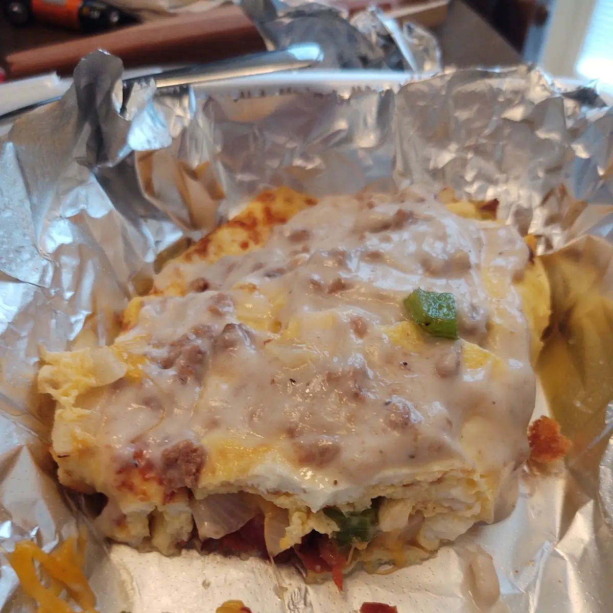 Omelette with Gravy