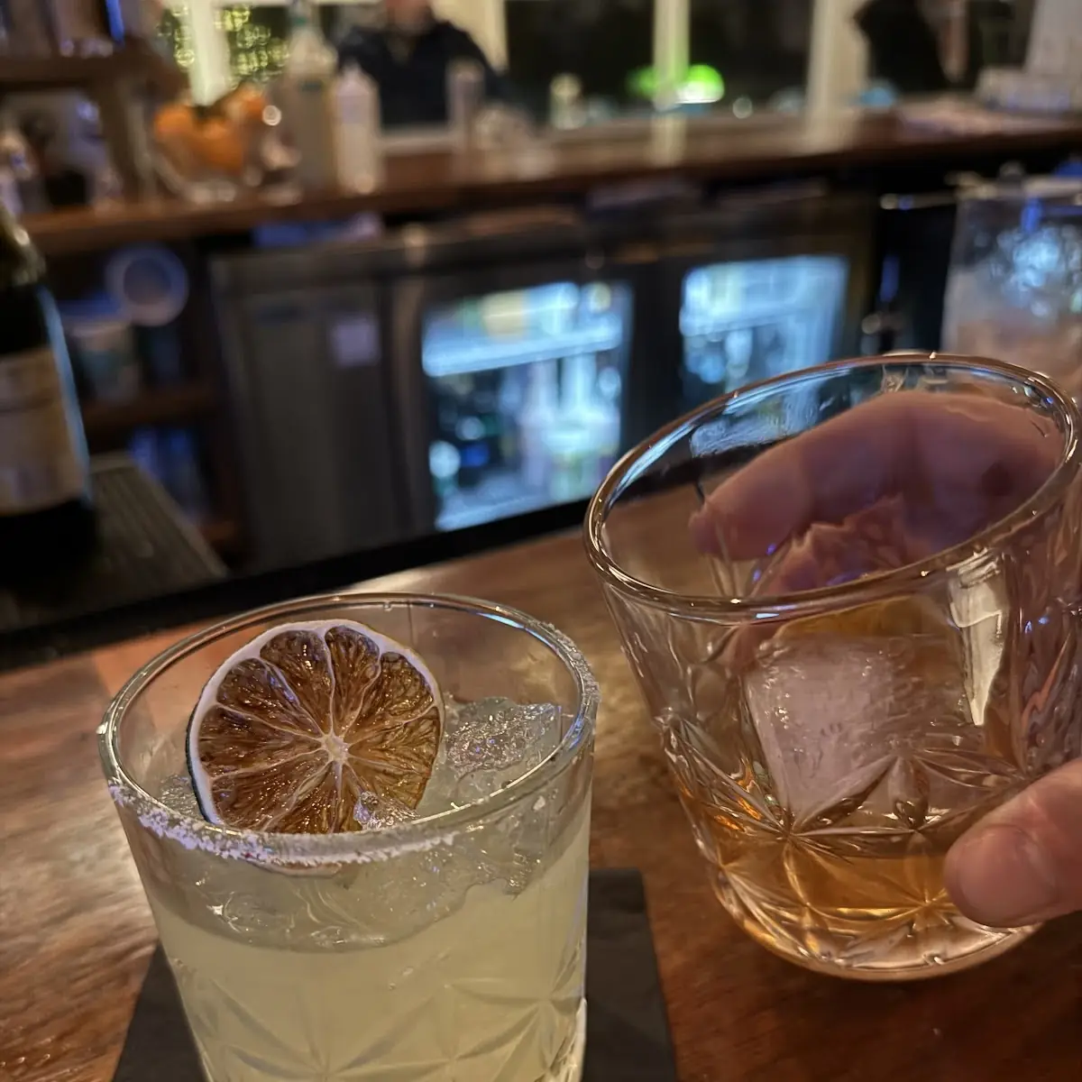 Mezcal Margarita and Old Fashioned
