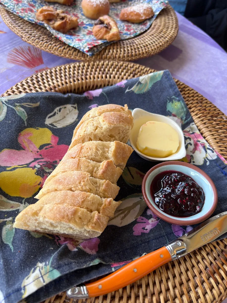 Baguette with Butter & Jam