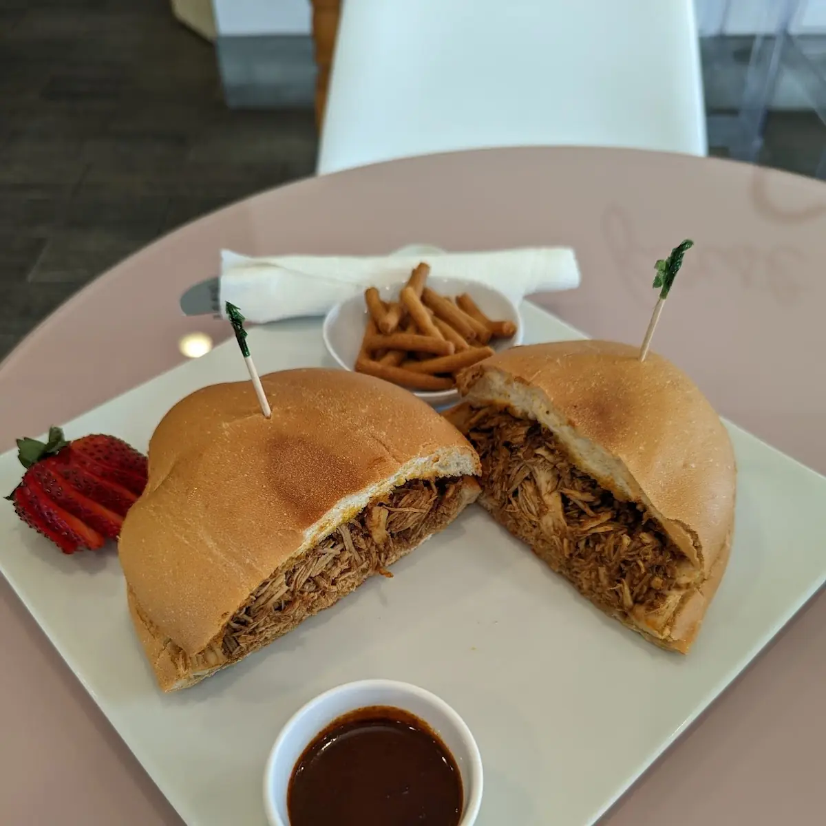 Red Mole and Chicken Torta