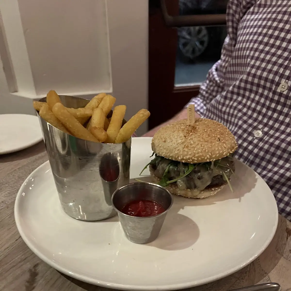 Burger and Fries