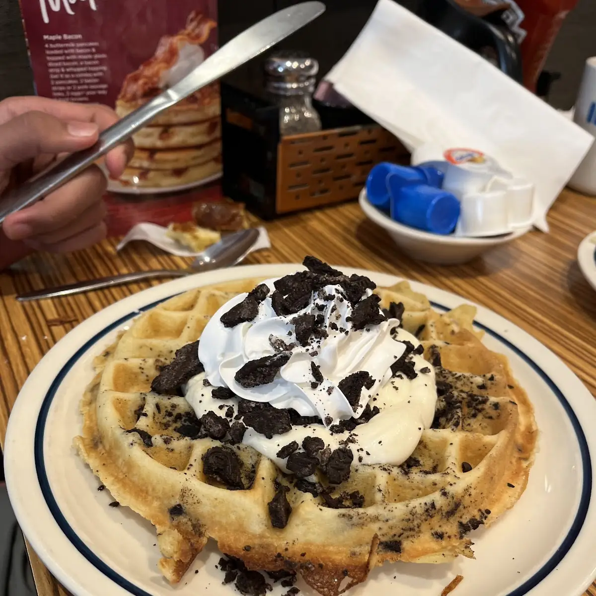 Oreo Cookie Crumble Waffle