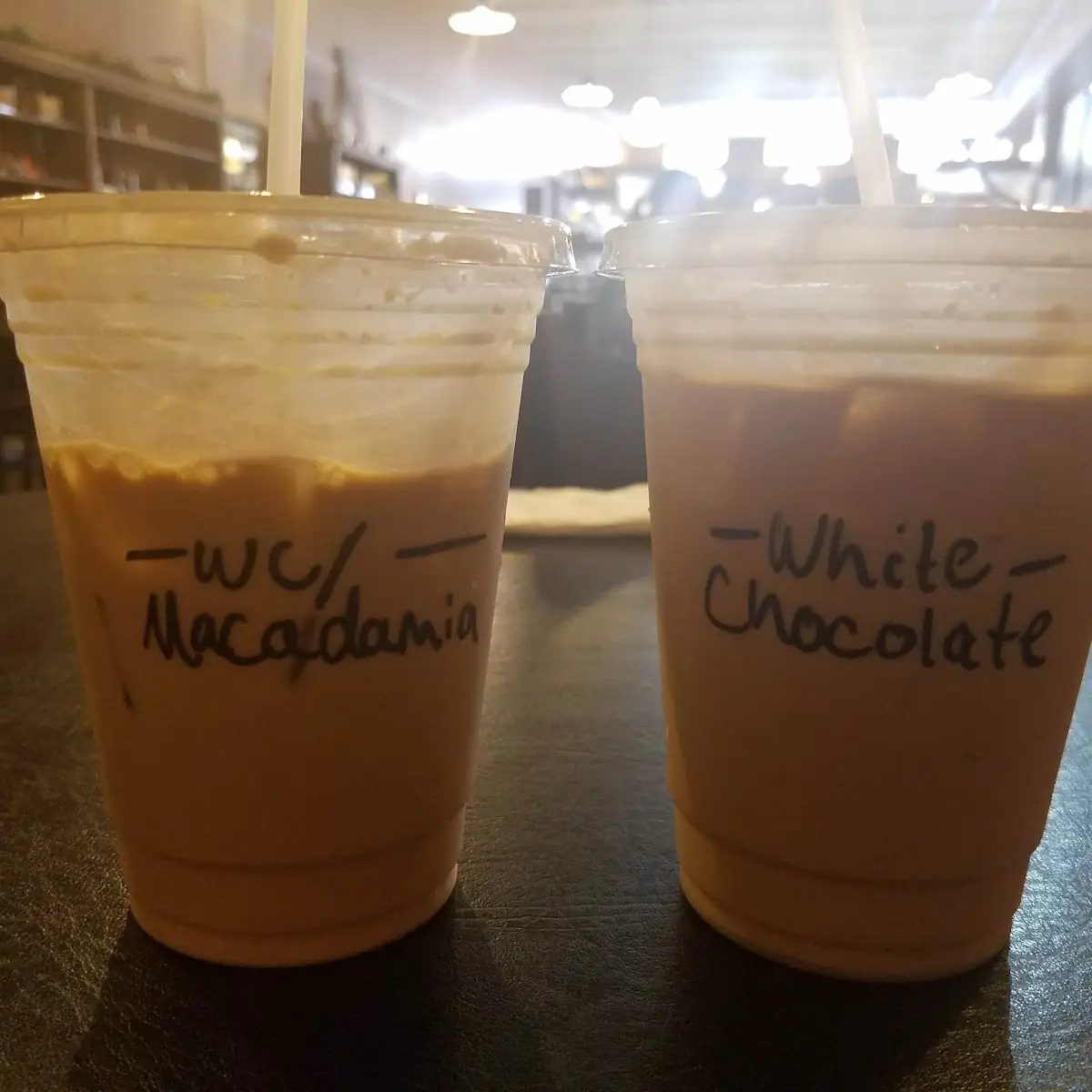 Iced White Chocolate Macadamia Caffe Latte