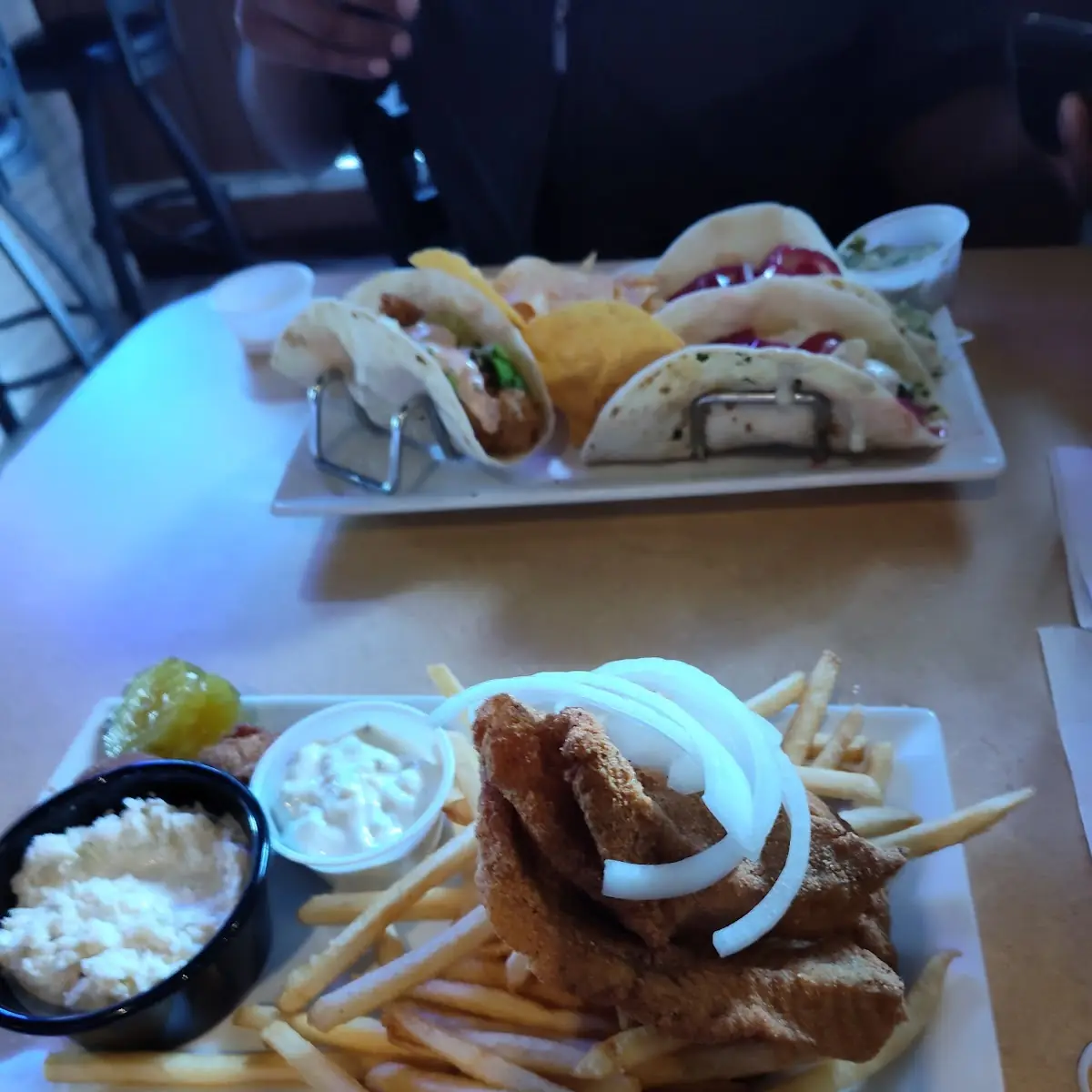Fish and Chips and Shrimp Tacos